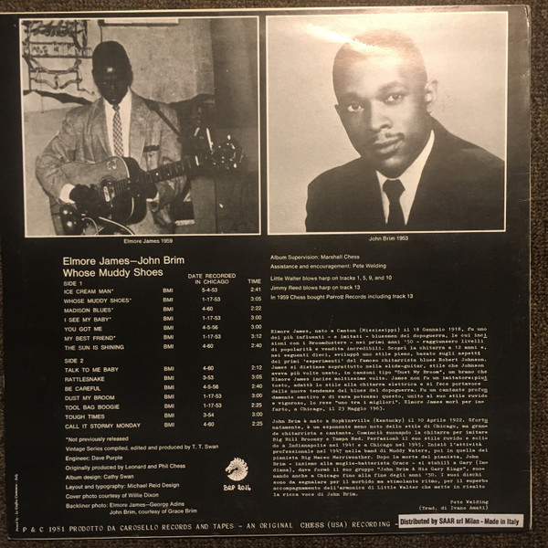 Elmore James - John Brim - Whose Muddy Shoes | Chess (BRP 2016) - 2 Elmore James - John Brim - Whose Muddy Shoes | Chess (BRP 2016) - 2