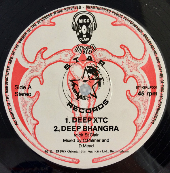 Mick St. Clair - Deep House XTC | Star Records (ST1 / SRLP001) - 3 Mick St. Clair - Deep House XTC | Star Records (ST1 / SRLP001) - 3