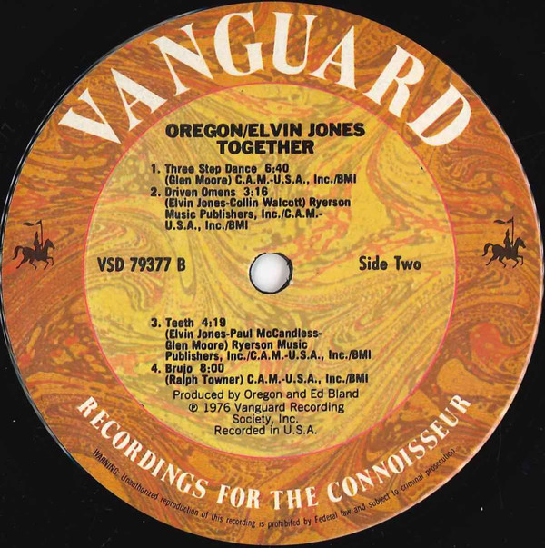 Oregon / Elvin Jones - Together | Vanguard (VSD 79377) - 2 Oregon / Elvin Jones - Together | Vanguard (VSD 79377) - 2