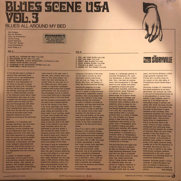 Various - Blues All Around My Bed | Storyville (PSLP 842) - 2