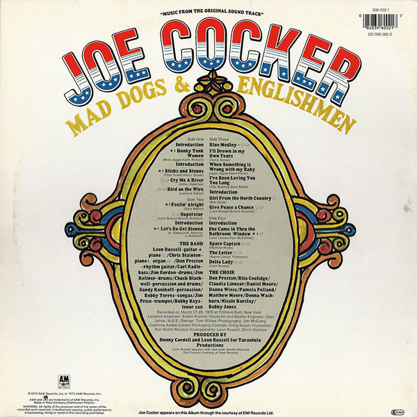 Joe Cocker - Mad Dogs & Englishmen | A&M Records (396 002-1) - 4 Joe Cocker - Mad Dogs & Englishmen | A&M Records (396 002-1) - 4