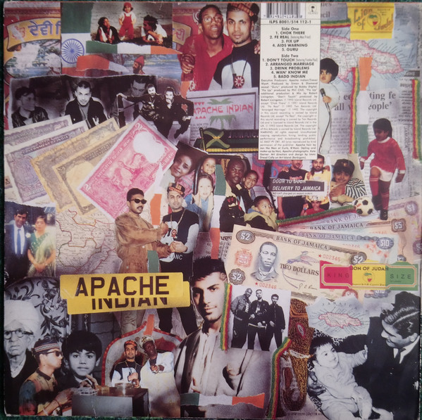 Apache Indian - No Reservations | Island Records (ILPS 8001) - 2