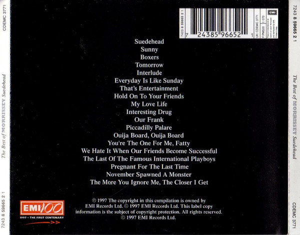 Morrissey - Suedehead - The Best Of Morrissey | EMI (7243 8 59665 2 1) - 2