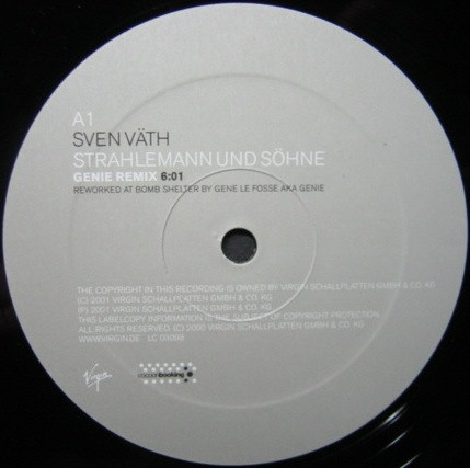 Sven Väth - Strahlemann Und Söhne Rmx | Virgin (7243 8 97814 6 5) - 3