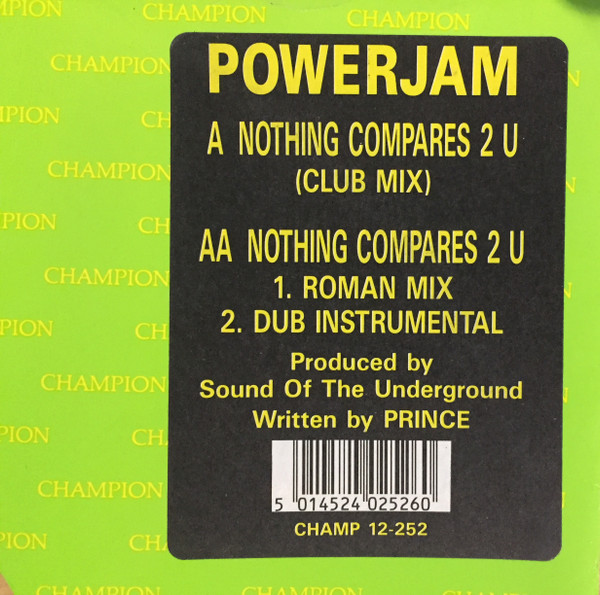 Powerjam - Nothing Compares 2 U | Champion (CHAMP 12-252)