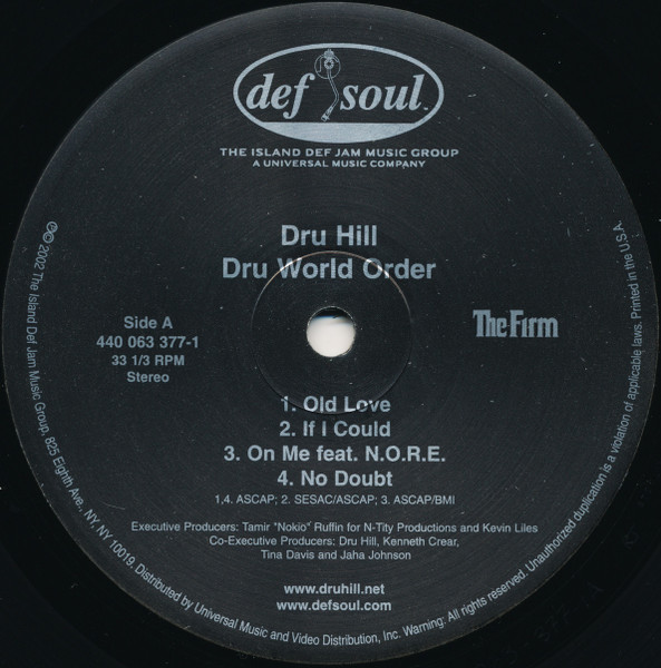 Dru Hill - Dru World Order | Def Soul (440 063 377-1) - 2