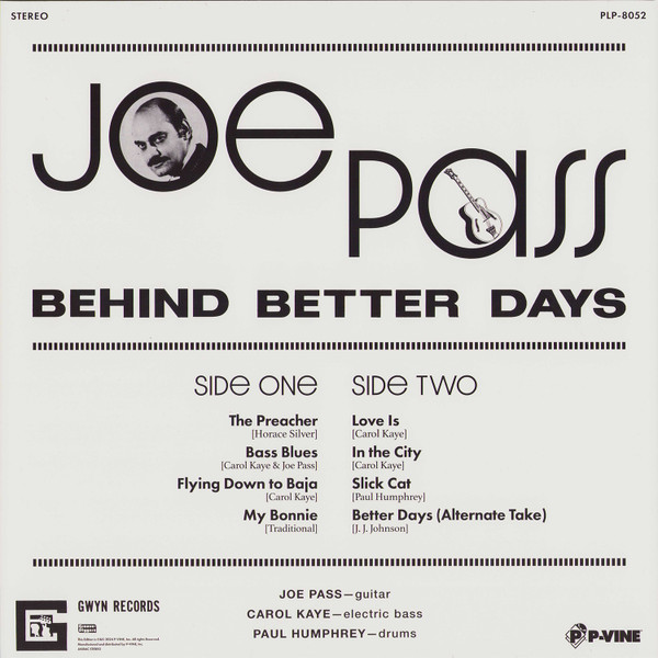 Joe Pass - Behind Better Days | P-Vine Records (PLP-8052) - 3 Joe Pass - Behind Better Days | P-Vine Records (PLP-8052) - 3