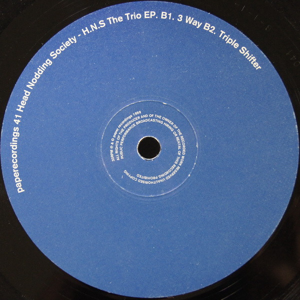 Head Nodding Society - The Trio EP | Paper Recordings (41) - 4 Head Nodding Society - The Trio EP | Paper Recordings (41) - 4
