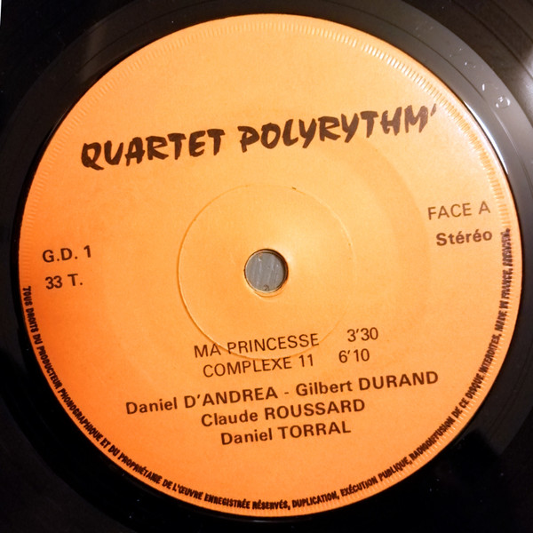 Quartet Polyrythm' - Quartet Polyrythm' | Not On Label (G.D. 1) - main