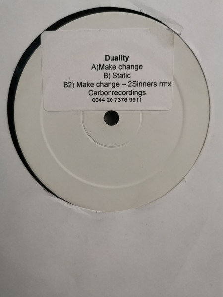 Duality - Make Change | Carbon Recordings (CB008)