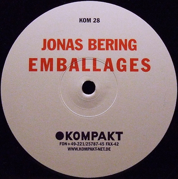 Jonas Bering - Emballages | Kompakt (KOM 28)