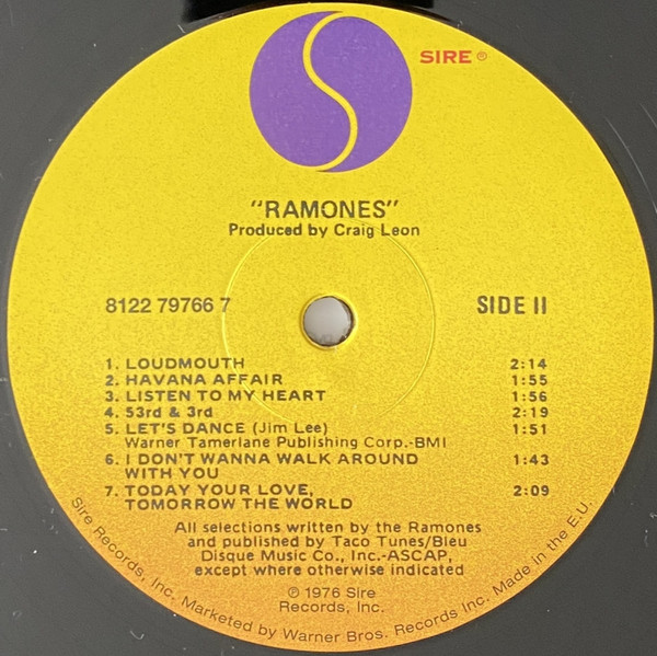 Ramones - Ramones | Rhino Vinyl (R1 6020) - 4