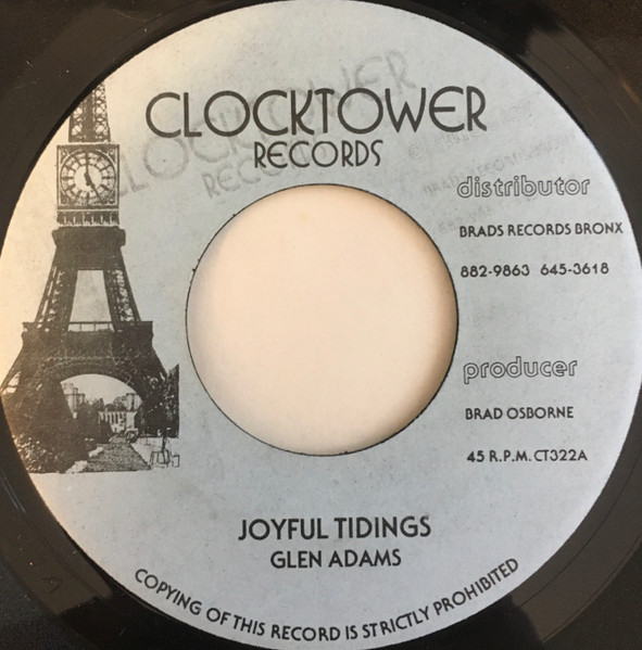 Glen Adams - Joyful Tidings | Clocktower Records (CT322) - main Glen Adams - Joyful Tidings | Clocktower Records (CT322) - main