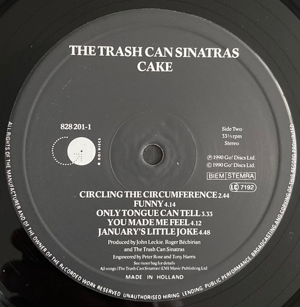 The Trash Can Sinatras - Cake | Go! Discs (828 201-1) - 4