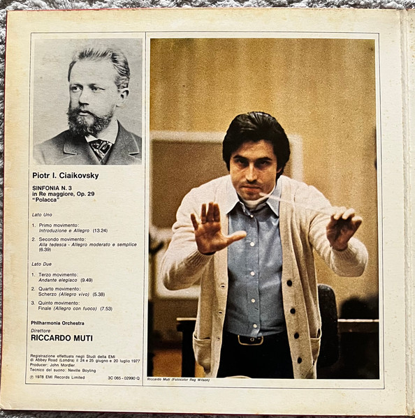 Pyotr Ilyich Tchaikovsky , Riccardo Muti , Philharmonia Orchestra - Sinfonia N°3 In Re "Polacca" | EMI (3 C065 - 02990 Q) - 3 Pyotr Ilyich Tchaikovsky , Riccardo Muti , Philharmonia Orchestra - Sinfonia N°3 In Re "Polacca" | EMI (3 C065 - 02990 Q) - 3