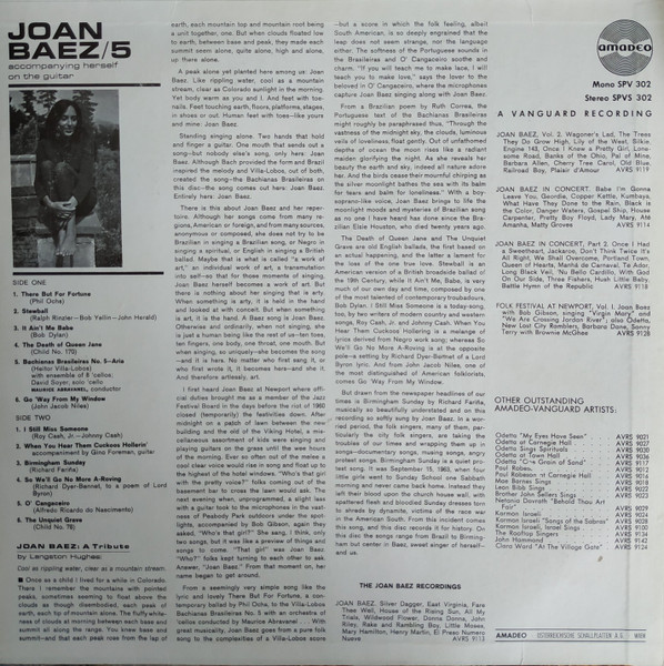 Joan Baez - 5 | Amadeo (SPV-S-302) - 2
