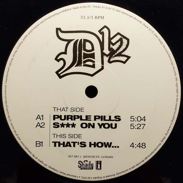 D12 - Purple Pills | Interscope Records (497 587-1) - 4