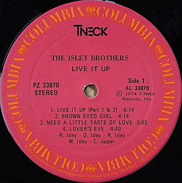 The Isley Brothers - Live It Up [Vinyl] | T-Neck (PZ 33070) - 3