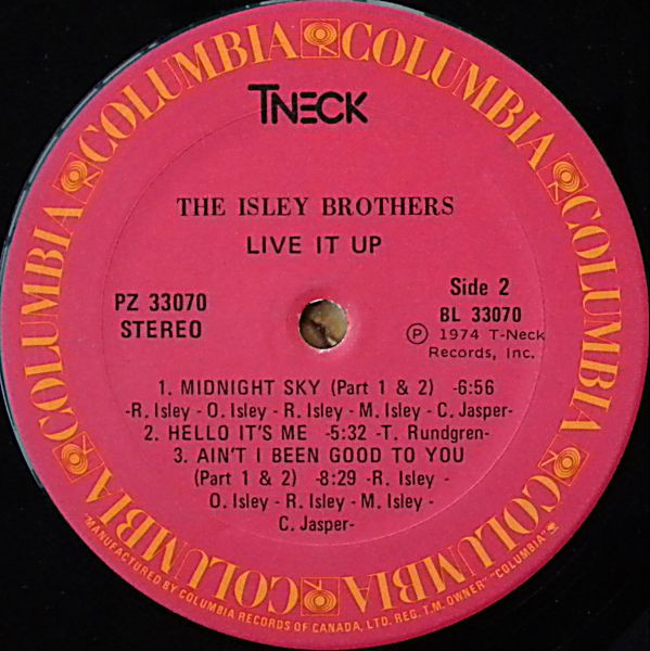 The Isley Brothers - Live It Up [Vinyl] | T-Neck (PZ 33070) - 4