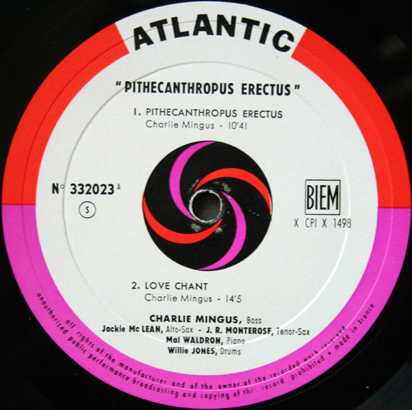 Charles Mingus - Pithecanthropus Erectus | Atlantic (332023) - 3 Charles Mingus - Pithecanthropus Erectus | Atlantic (332023) - 3