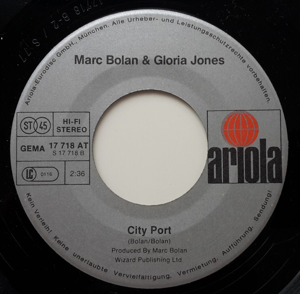 Marc Bolan & Gloria Jones - To Know You Is To Love You | Ariola (17 718 AT) - 3
