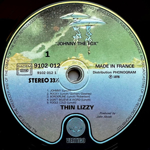Thin Lizzy - Johnny The Fox | Vertigo (9102 012) - 3