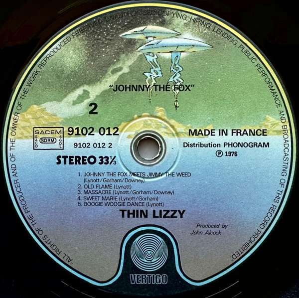 Thin Lizzy - Johnny The Fox | Vertigo (9102 012) - 4