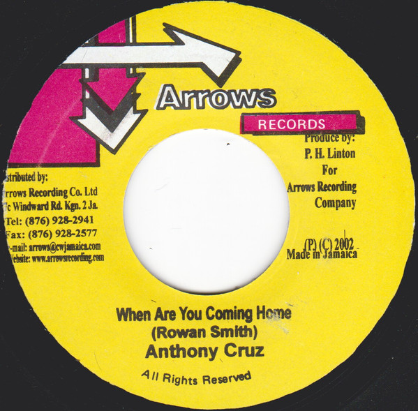 Anthony Cruz - When Are You Coming Home | Arrows Records (none)