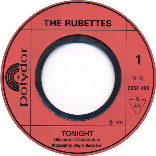 The Rubettes - Tonight | Polydor (2058 499) - 3