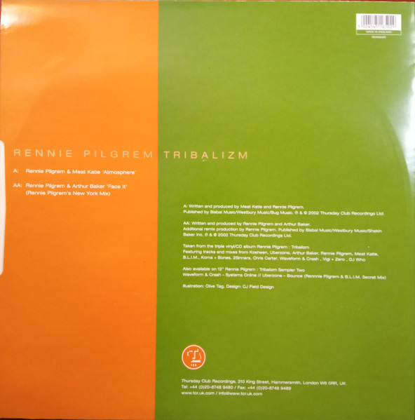 Rennie Pilgrem & Meat Katie / Rennie Pilgrem & Arthur Baker - Tribalizm (Sampler One) | Thursday Club Recordings (TCR) (RENN3060) - 2