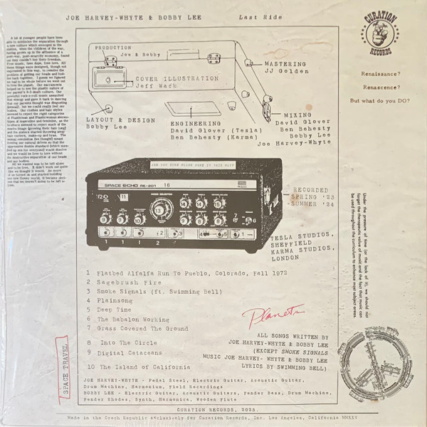 Joe Harvey-Whyte & Bobby Lee - Last Ride | Curation Records (CURED048) - 3 Joe Harvey-Whyte & Bobby Lee - Last Ride | Curation Records (CURED048) - 3