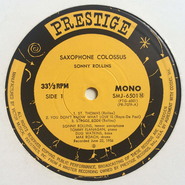 Sonny Rollins - Saxophone Colossus | Prestige (SMJ-6501(M)) - 2