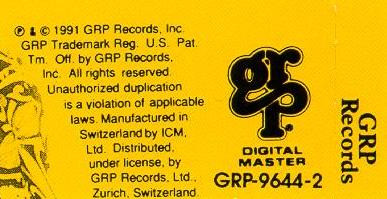 Don Grusin - Zephyr | GRP (GRP-9644-2) - 3