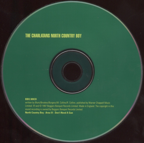 The Charlatans - North Country Boy | Beggars Banquet (BBQ 309CD) - 3
