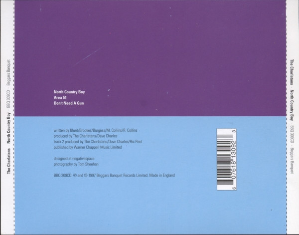 The Charlatans - North Country Boy | Beggars Banquet (BBQ 309CD) - 2