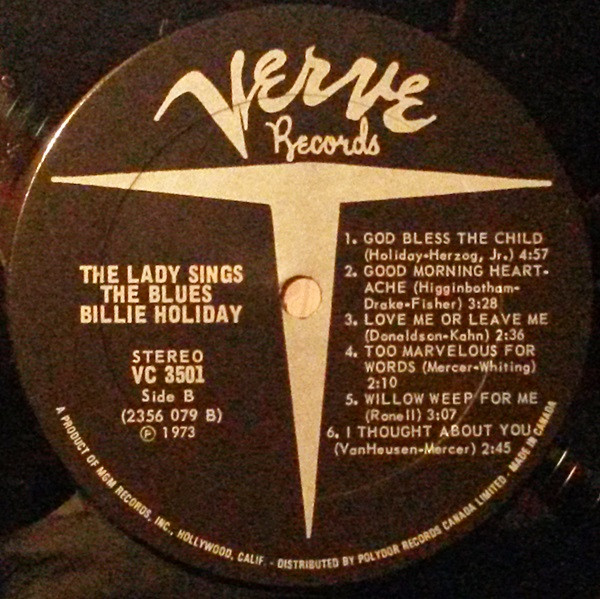 Billie Holiday - Lady Sings The Blues | Verve Records (VC 3501) - 4