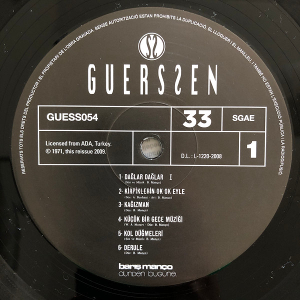 Barış Manço - Dünden Bugüne... | Guerssen (GUESS054) - 3 Barış Manço - Dünden Bugüne... | Guerssen (GUESS054) - 3