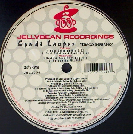 Cyndi Lauper - Disco Inferno | Jellybean Recordings (JEL2554)