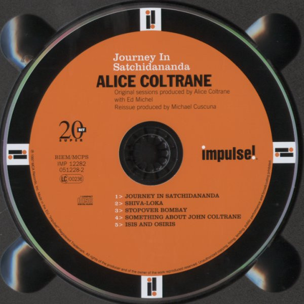Alice Coltrane Featuring Pharoah Sanders - Journey In Satchidananda | Impulse! (IMP 12282) - 3