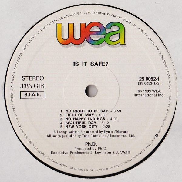 Ph.D. - Is It Safe? | WEA (25 0052-1) - 2 Ph.D. - Is It Safe? | WEA (25 0052-1) - 2