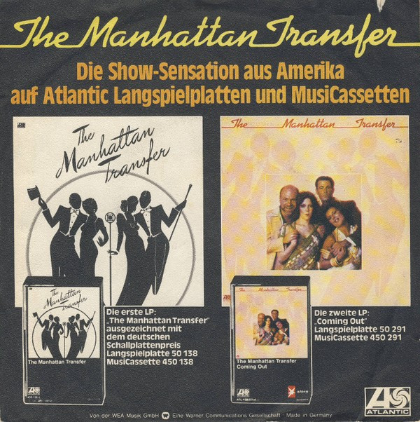The Manhattan Transfer - Cuentame | Atlantic (ATL 10 883)