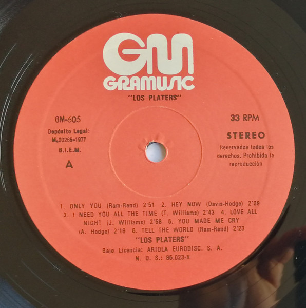 The Platters - Los Platers | Gramusic (GM-605) - 3