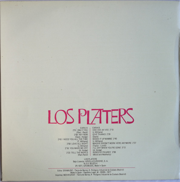 The Platters - Los Platers | Gramusic (GM-605) - 2