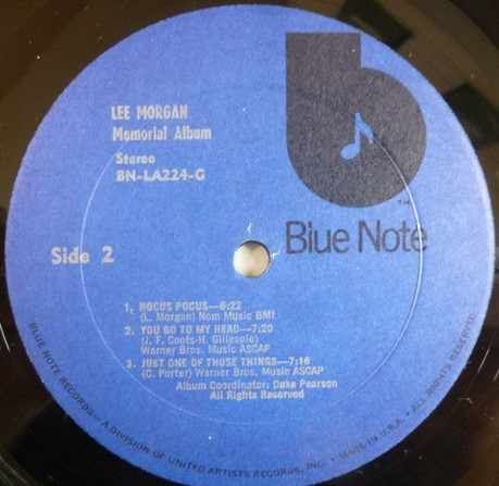 Lee Morgan - Memorial Album | Blue Note (BN-LA224-G) - 3