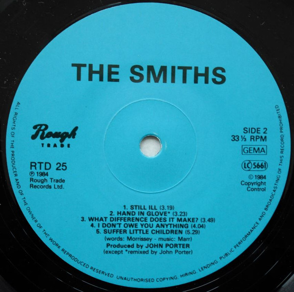 The Smiths - The Smiths | Rough Trade (RTD 25) - 4 The Smiths - The Smiths | Rough Trade (RTD 25) - 4