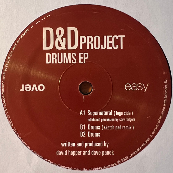 D & D Project - Drums EP | Overeasy Records (OE 003) - main