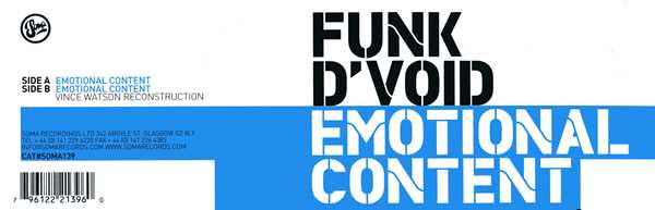 Funk D'Void Versus Chicco Secci - Emotional Content | Soma Quality Recordings (SOMA 139) - 4
