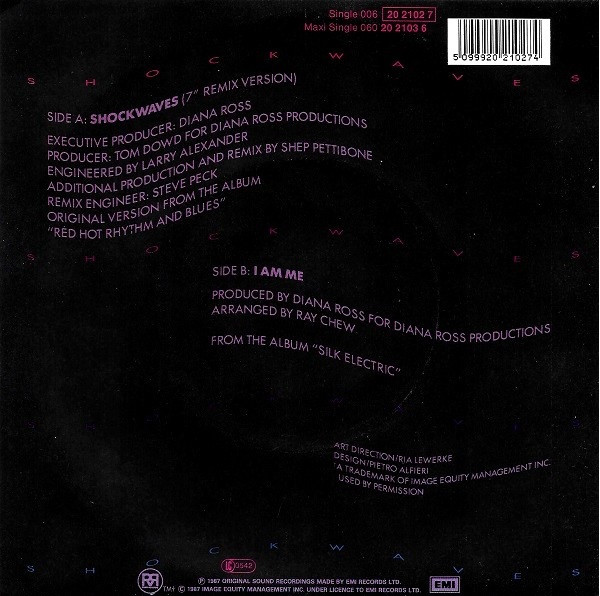 Diana Ross - Shockwaves | EMI (1C 006-20 2102 7) - 2
