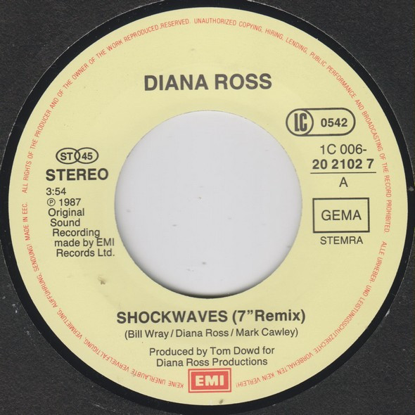 Diana Ross - Shockwaves | EMI (1C 006-20 2102 7) - 3