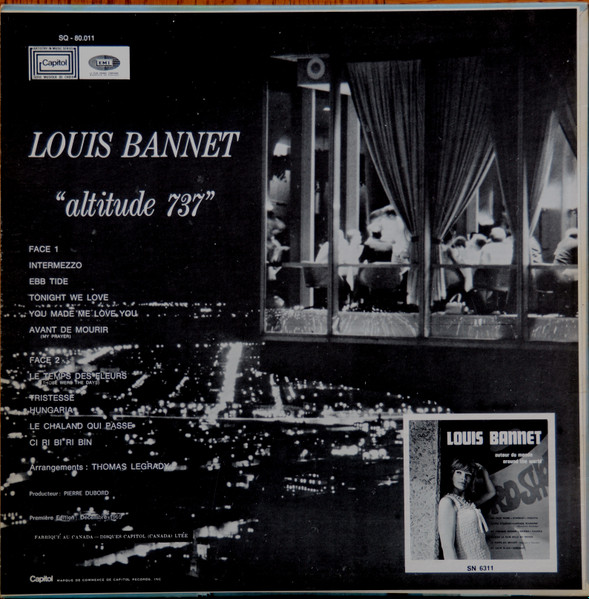 Louis Bannet - Altitude 737 | Disques Capitol (Canada) Ltée (SQ-80,011) - 2 Louis Bannet - Altitude 737 | Disques Capitol (Canada) Ltée (SQ-80,011) - 2